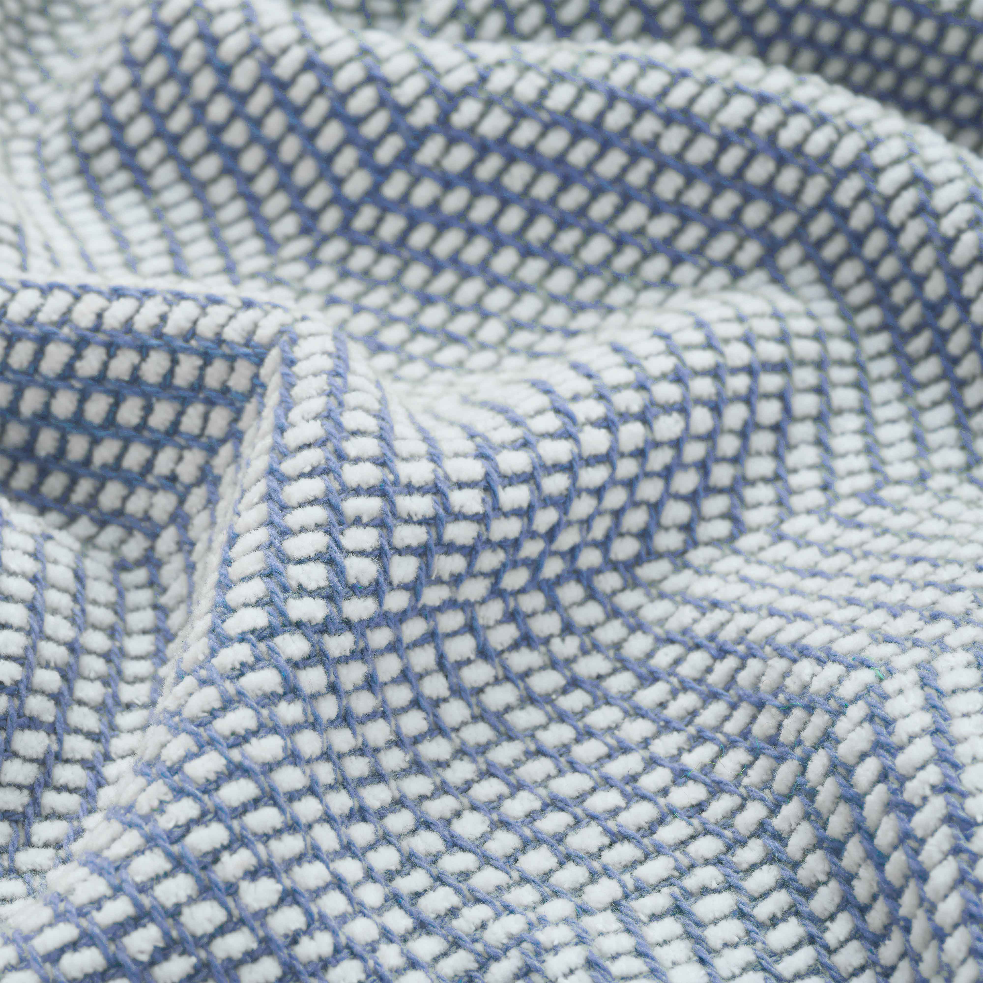 Soft Maya Chenille Herringbone Cotton Blanket - Medium Weight Throw for Bed, Sofa & Couch - Cozy Home Decor & Gift Idea