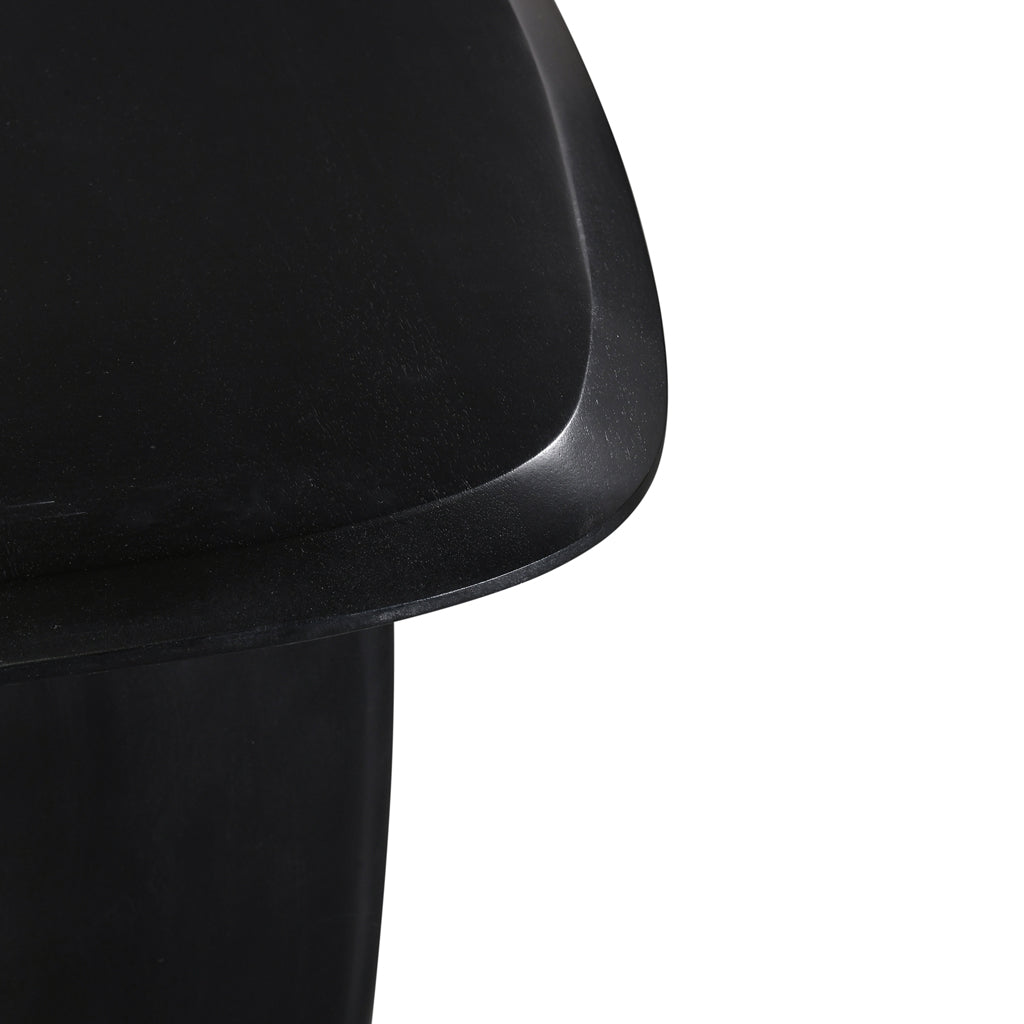 2.2m Full Black Dining Table - Modern Large Dining Room Table for Family Gatherings & Dinner Parties