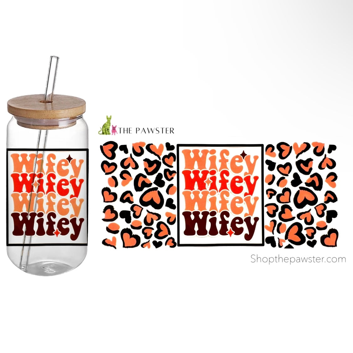 #112 Wifey 16oz Insulated Cup Wrap - Perfect for Coffee, Tea & Cold Drinks - Ideal for Home, Office & Travel Use
