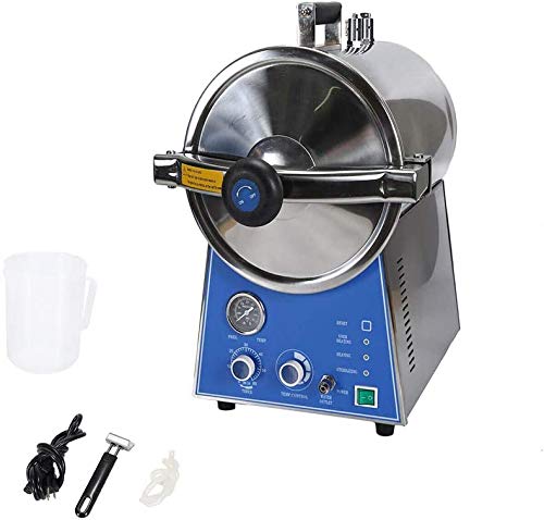 24L Table Top Stainless Steel Portable Autoclave Sterilizer Machine - Lab Equipment for Medical, Dental & Tattoo Use | TM-T24J | Compact Steam Sterilization for Clinics, Salons & Research Facilities