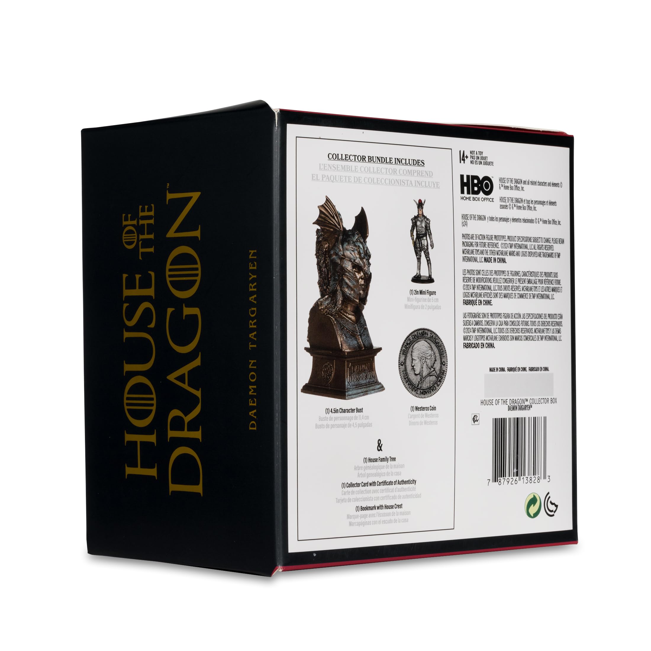 McFarlane Toys House of The Dragon Daemon Targaryen Collector Box - Premium Action Figure for Game of Thrones Fans, Gift for Collectors - Perfect for Display, Role Play, and Themed Decor