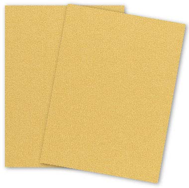 Premium Metallic Gold 11x17 Cardstock Paper - 105lb Cover (284 GSM) - Pearlescent Finish - 100 Sheets - Ideal for Business Cards, Wedding Invitations, Scrapbooking & DIY Crafts - Perfect for Professional Printing, Greeting Cards & Home Decor Projects