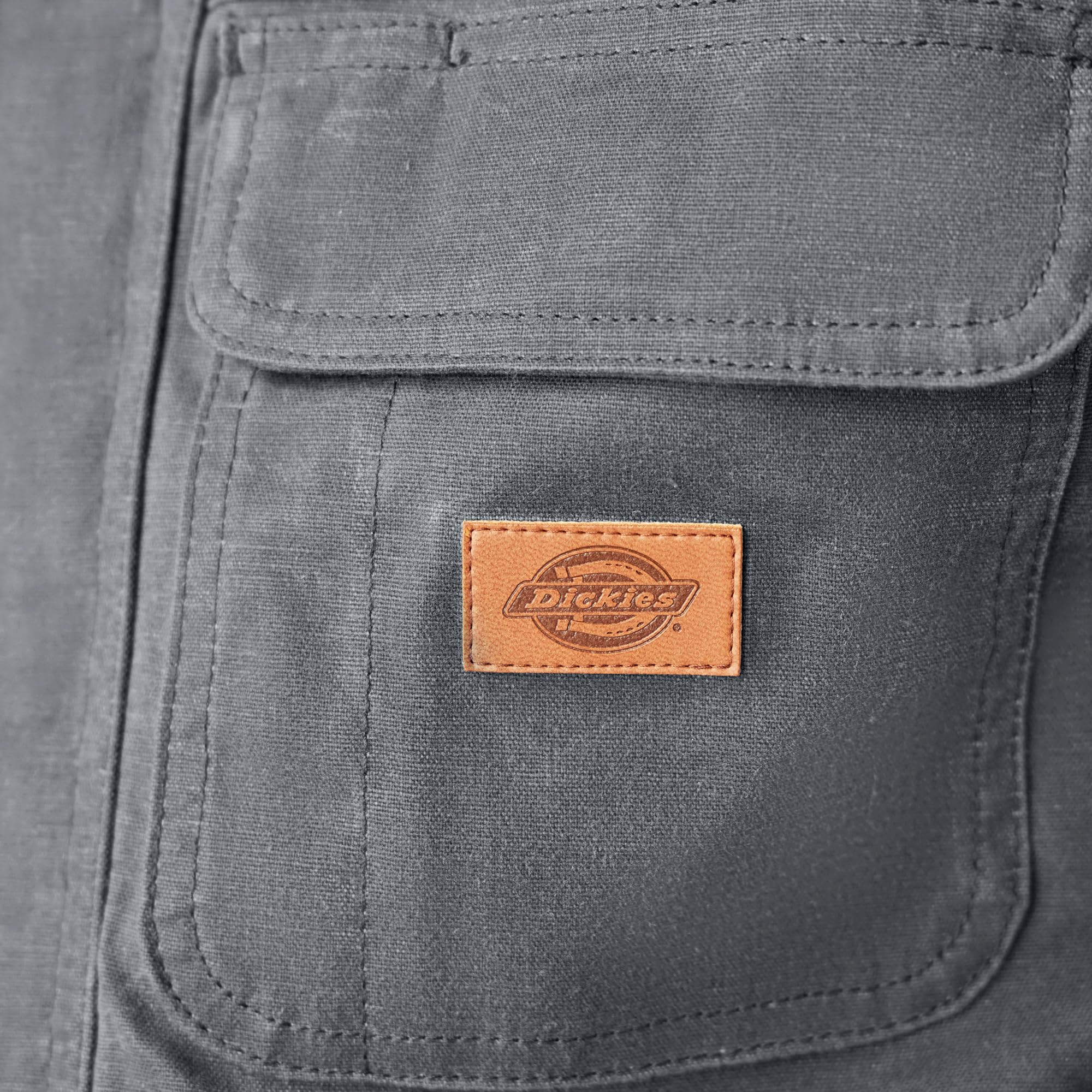 Dickies Men's Waxed Work Vest - Durable Water-Resistant Utility Vest for Outdoor Work, Hiking & Casual Wear