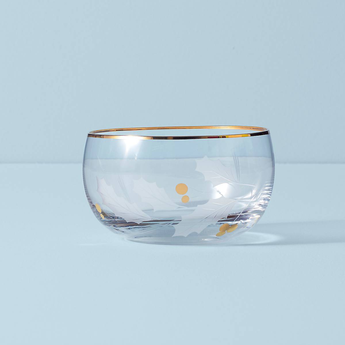 Premium Gold Glass Nut Bowl - Elegant Serving Dish for Holiday Parties, Entertaining & Home Decor - Perfect for Nuts, Candy, Snacks & Party Favors