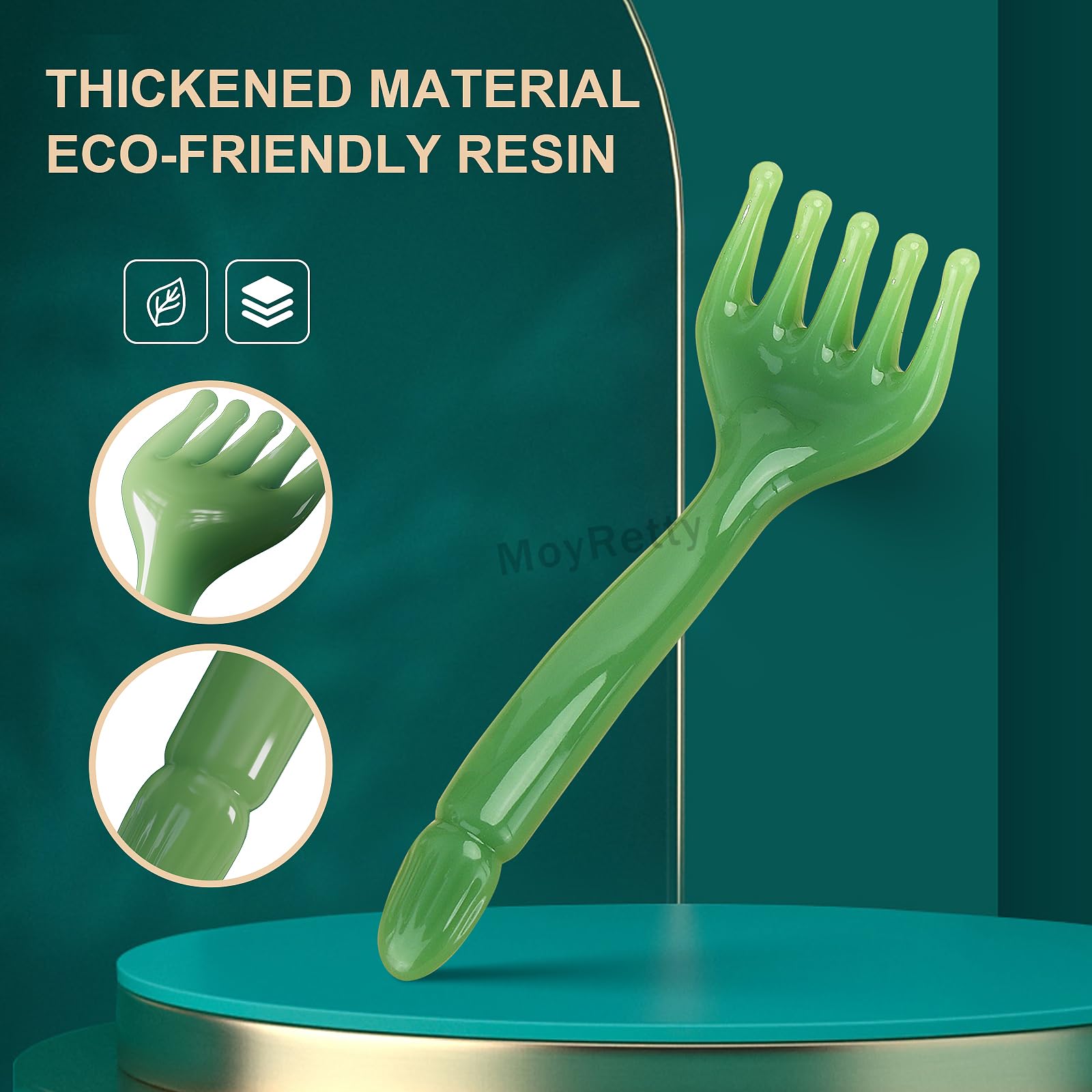MoyRetty 2 Pack Head Scratcher & Scalp Massager - Relaxing Hair Growth Comb for Stress Relief & Scalp Care - Perfect for Home, Office & Travel Use