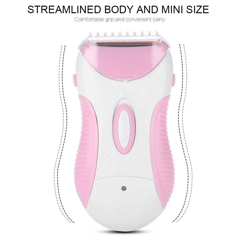 Painless Women's Electric Epilator - Rechargeable Cordless Hair Removal for Legs, Armpit & Bikini Line, Waterproof Ladies Trimmer Shaver | Smooth Skin at Home, Travel & Gym