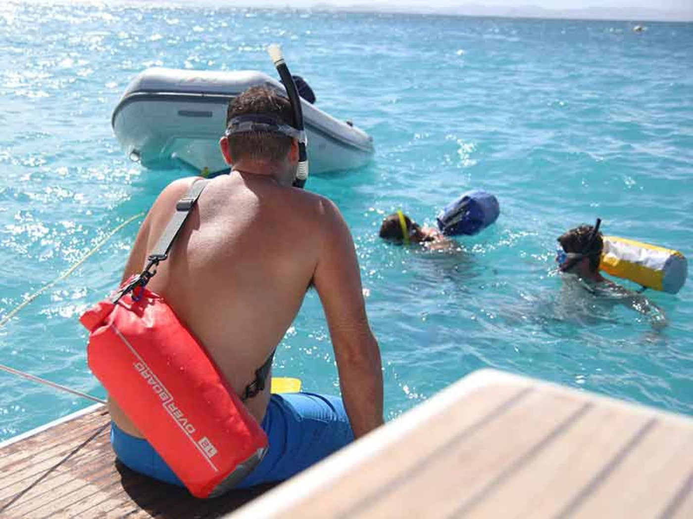 OverBoard Waterproof Dry Tube Bag 12L - Waterproof Floating Dry Bag for Kayaking, Boating, Swimming & Outdoor Adventures