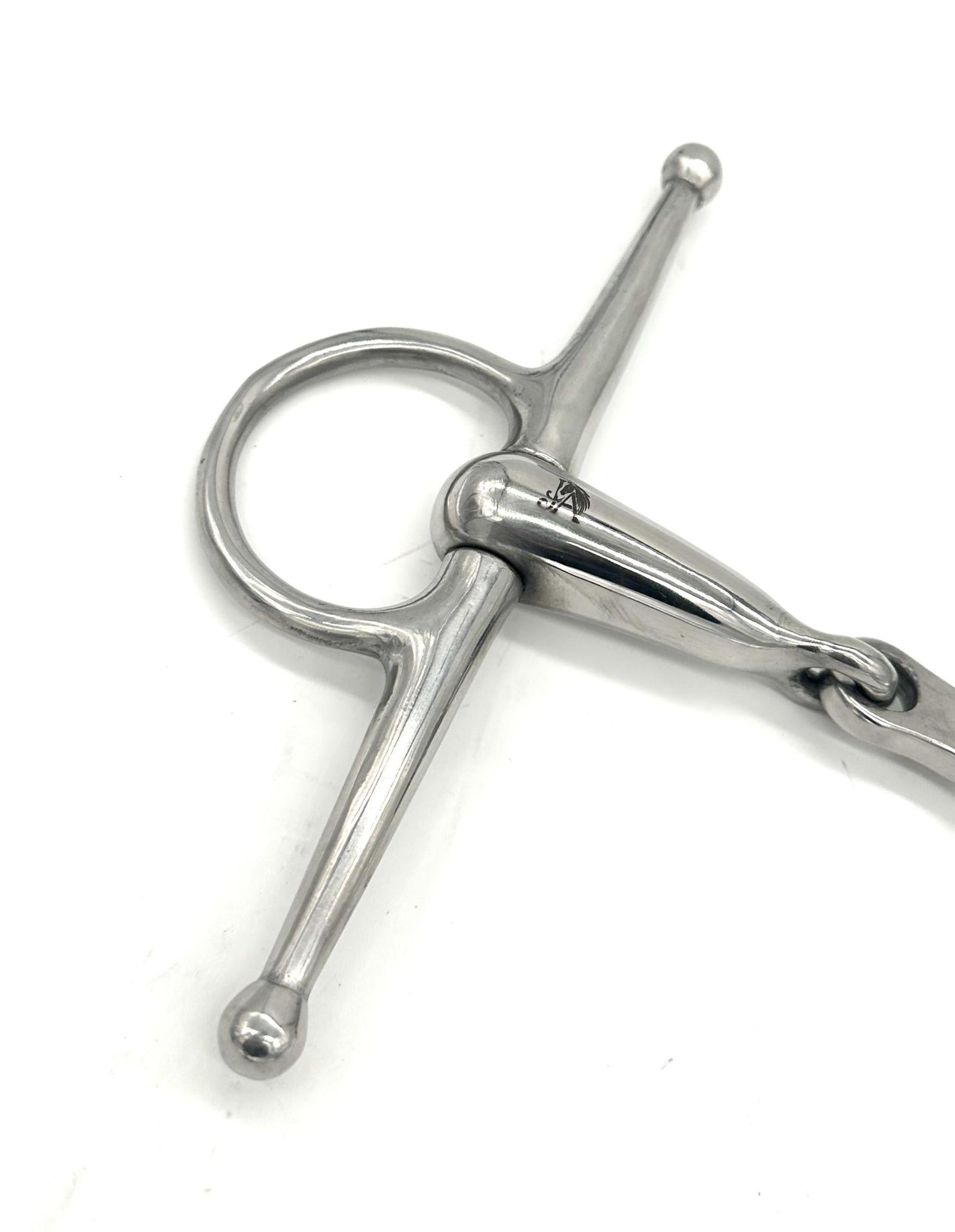 Jake Adams Hollow Mouth French Link Full Cheek Bit - Comfortable Horse Training Bit for Dressage & Jumping - Perfect for English Riding & Show Horses