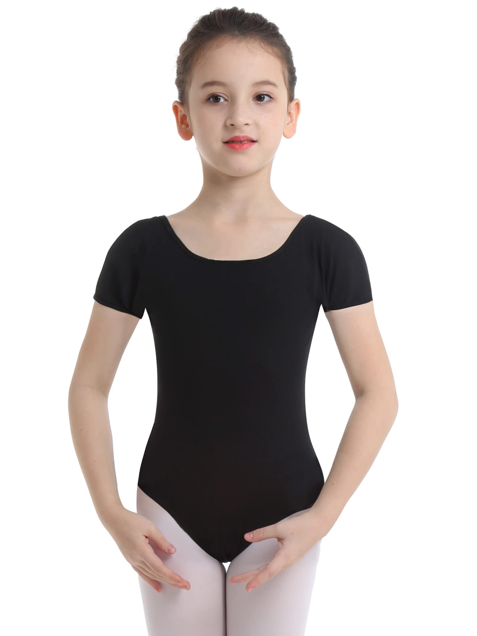 YEAHDOR Girls Ballet Leotard - Stretchy Dance Bodysuit for Kids Gymnastics & Ballet Performance - Perfect for Dance Class, Recitals & Ballet Practice