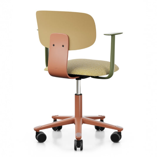 HÅG Tion 2140 Ergonomic Office Chair - Adjustable Height & Lumbar Support - Comfortable Mesh Back - Modern Blush Pink Design for Home & Office Workspaces