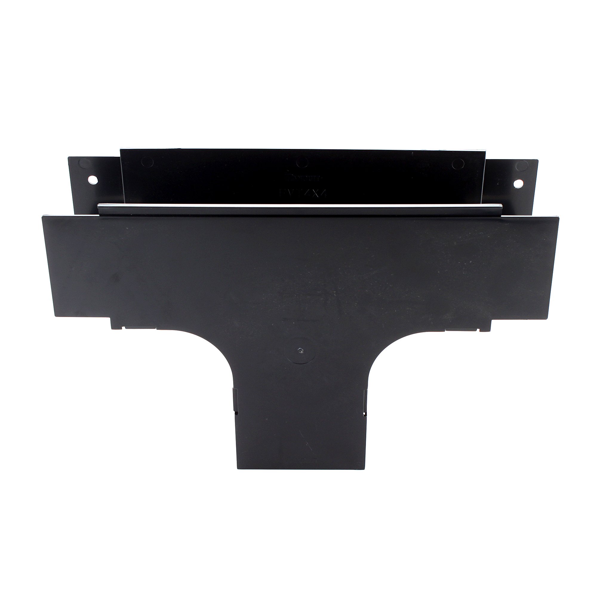 Panduit FVT4X4BL 4-Inch Fiber Vertical Tee Fitting for 4x4 Fiber-Duct Spillouts - Ideal for Data Center and Telecom Cable Management