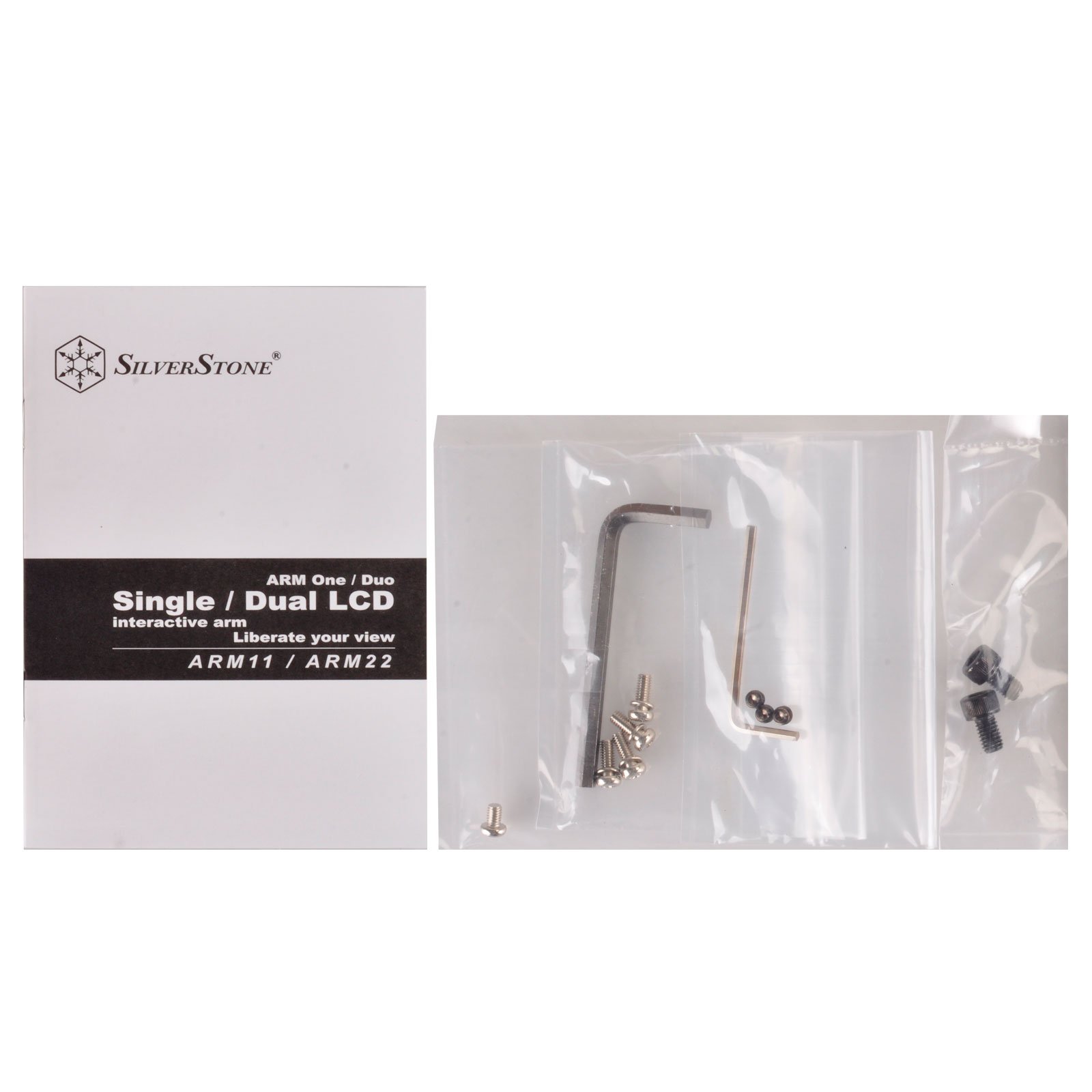 SilverStone Technology ARM11BC Articulating Monitor Mount - Adjustable Single Arm Desk Stand for Computer Screens, TAA Compliant | Perfect for Home Office, Gaming Setup & Workspace Ergonomics