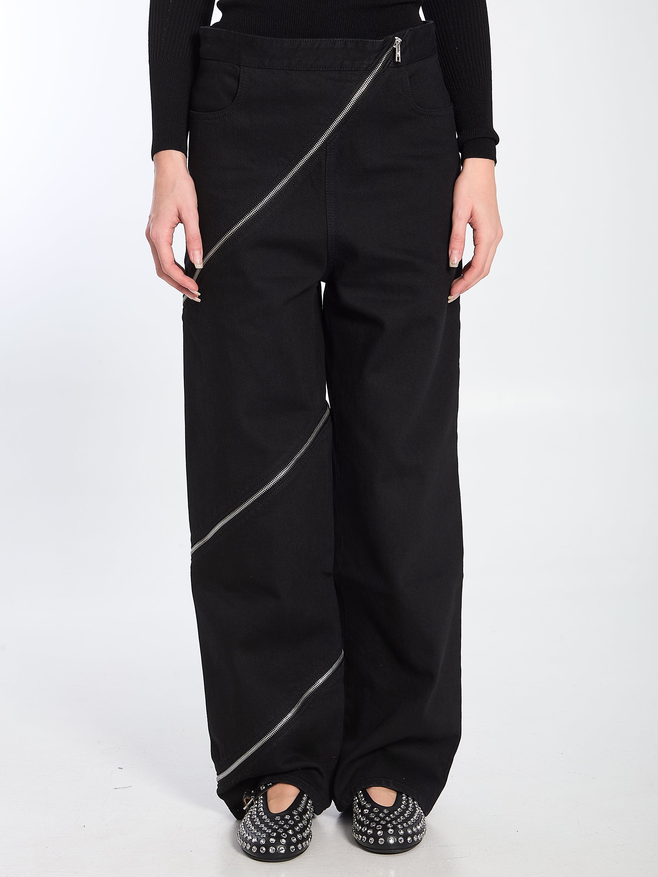 Alaia Spiral Jeans for Women - High Waist Stretch Denim Pants with Unique Spiral Design | Perfect for Casual Wear, Night Out & Street Style Fashion