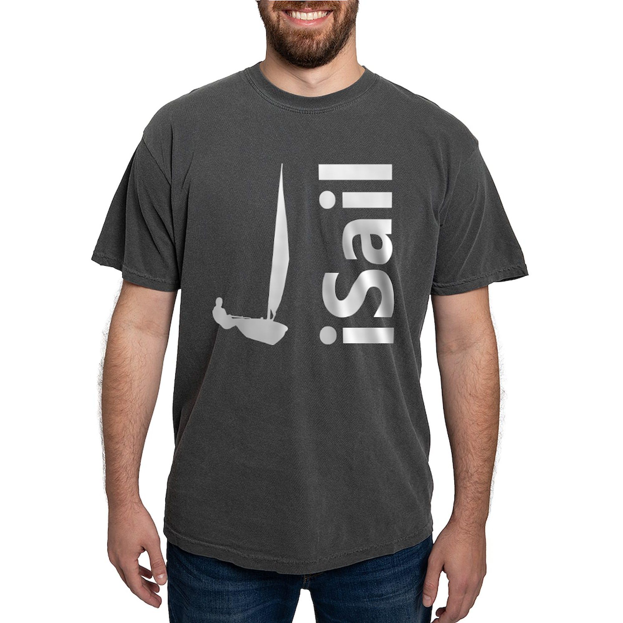 iSail Sailing Men's Comfort Color T-Shirt - Breathable & Stylish Sailing Shirt for Outdoor Adventures & Casual Wear
