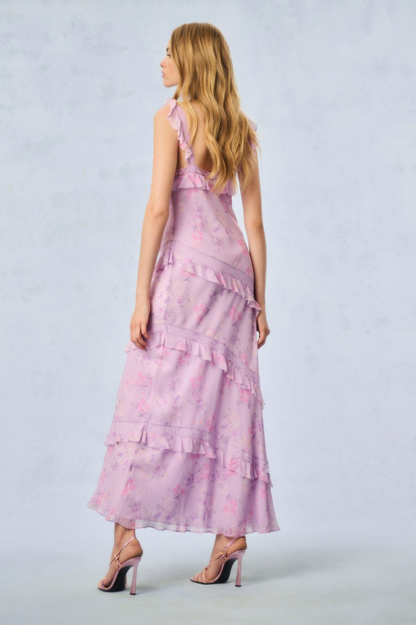Radiance Fragrance Print Maxi Dress - Floral Summer Long Dress for Women, Boho Chic Beach Cover Up, Perfect for Vacations & Outdoor Events