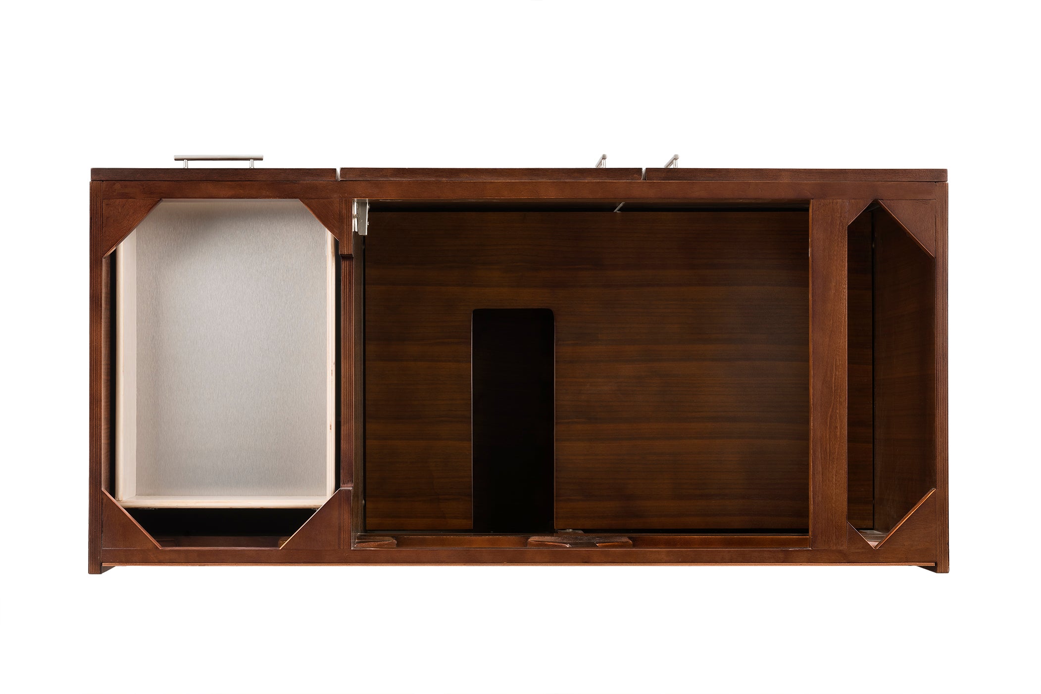 Metropolitan 48 Inch Single Bathroom Vanity in American Walnut - Perfect for Modern Master Bathroom & Powder Room Remodeling