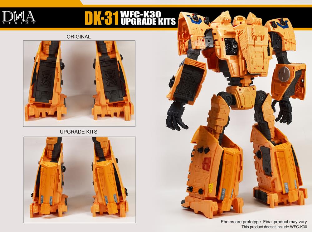 DNA Design DK 31 Upgrade Kit for WFC K30 - Transformers Toy Accessories for Enhanced Play & Display Scenes