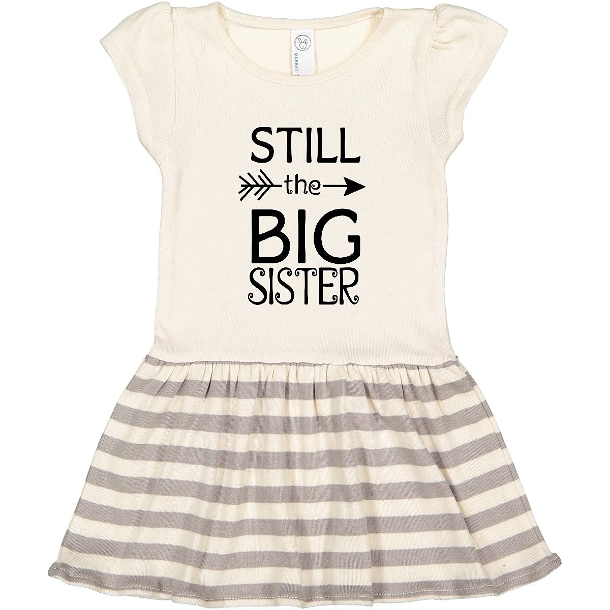 Inktastic Still The Big Sister Toddler Dress - Cute & Comfortable Girls' Outfit for Family Photos, Birthday Parties & Special Occasions