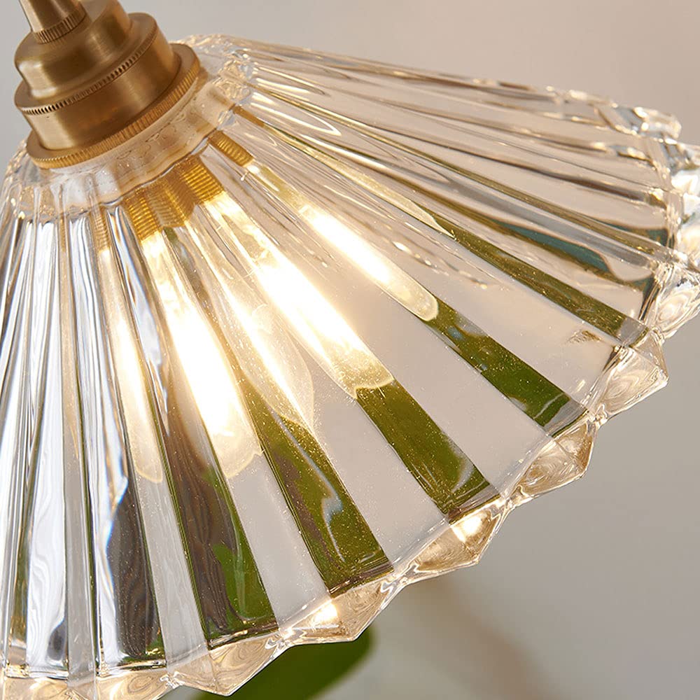 Vintage Glass Pendant Light - Adjustable Hanging Ceiling Fixture with E27 Base for Restaurant, Entrance, Balcony & Bay Window - Retro Industrial Lighting for Home & Commercial Spaces