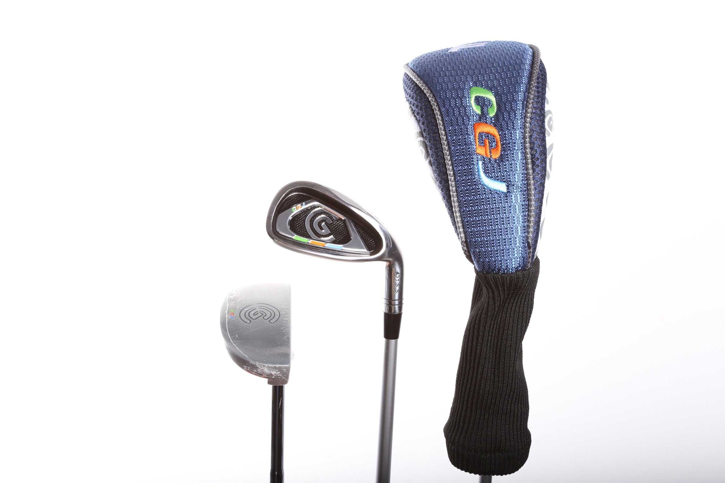 Cleveland CGJ Small Fairway 7 Iron Putter Complete Golf Club Set Right Hand Graphite Shaft for Youth - Perfect for Junior Golf Training & Practice