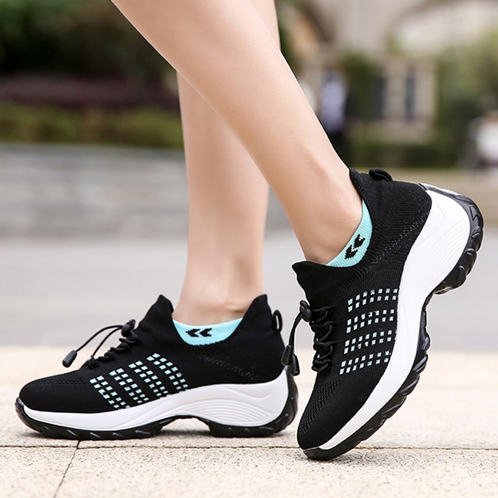 Women's Lightweight Running Shoes - Slip-On Tennis Sneakers for Walking, Non-Slip Athletic Shoes with Comfortable Cushioning | Perfect for Jogging, Gym Workouts & Daily Walking