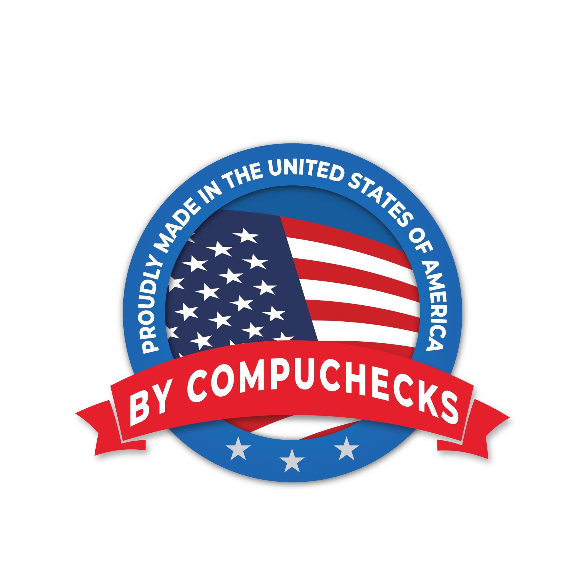 Compuchecks Computer Check Paper - 2500 Blank Check & Voucher Stock - Center Check Design - Gold Marble Pattern - Perfect for Business Payroll, Accounting & Office Use
