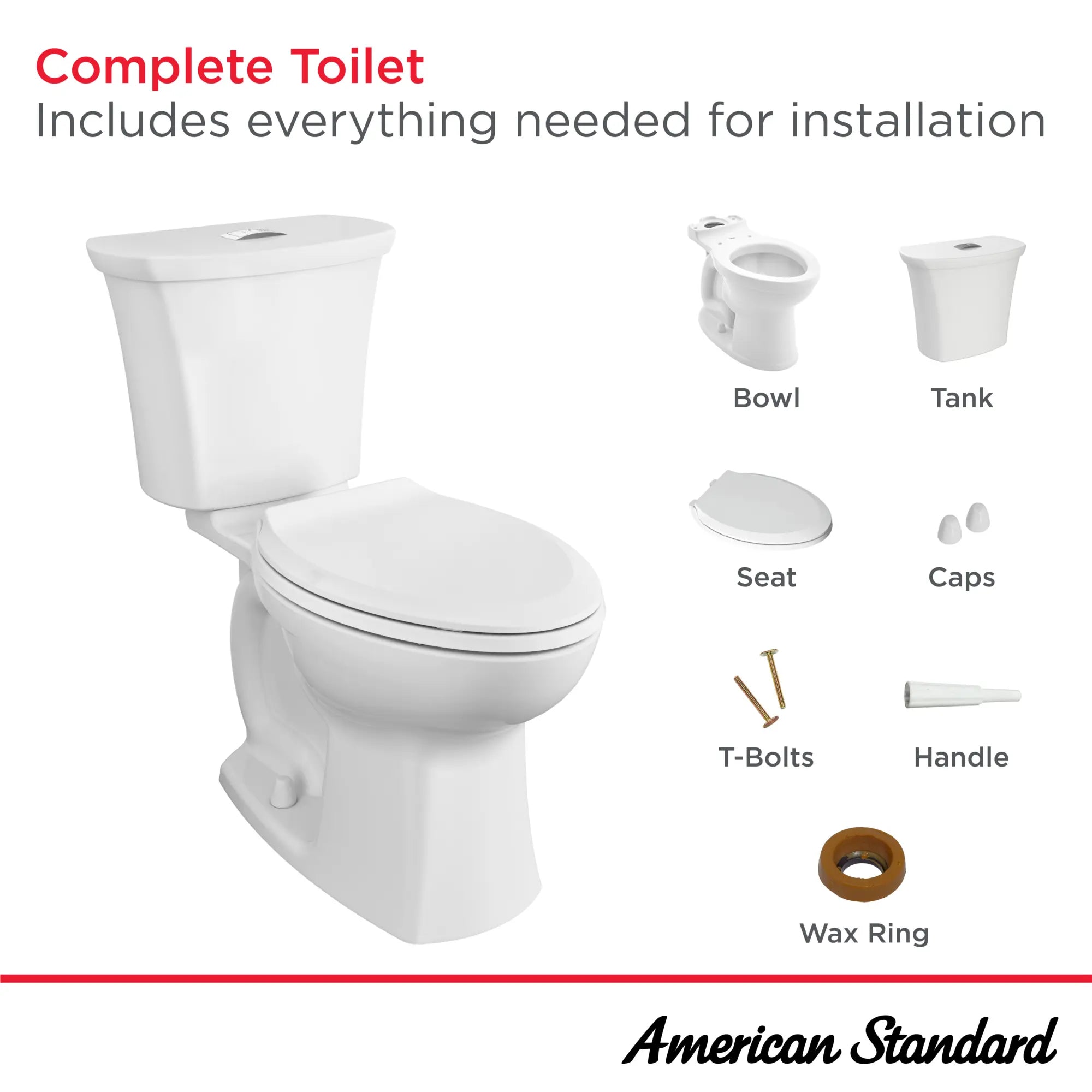 Edgemere 1.6 GPF/6.0 LPF Dual Flush Elongated Toilet with Soft-Close Seat - Water Efficient Bathroom Upgrade for Modern Homes & Commercial Spaces