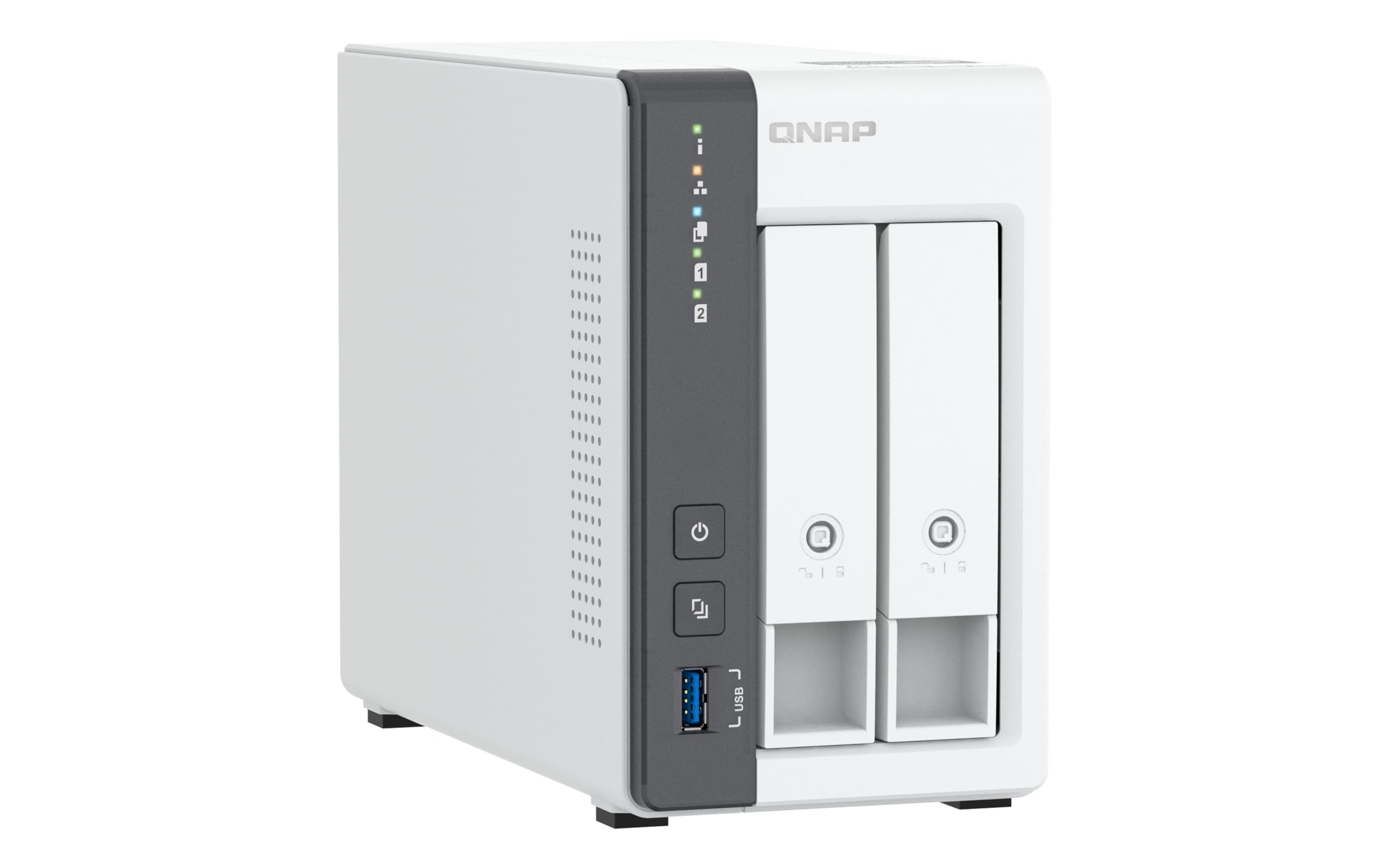 QNAP TS-216G 2-Bay NAS Storage Server with Quad-core CPU, 2.5GbE Network & 4GB RAM - Perfect for Home Media Streaming, Small Business Backup & Personal Cloud Storage