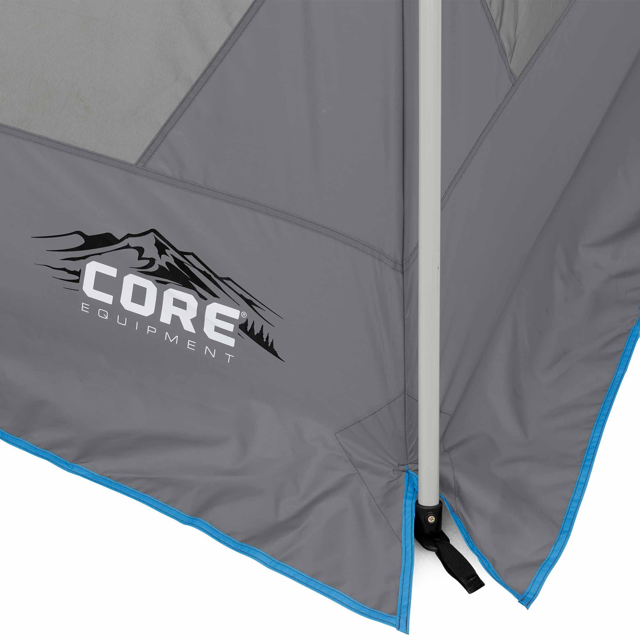 12'x10' Instant Pop Up Canopy Tent with LED Lights - Portable Folding Screen Shelter for Camping, Backyard Parties, BBQ, Tailgating & Outdoor Events | Waterproof Sun Shade for Patio, Picnic & Family Gatherings
