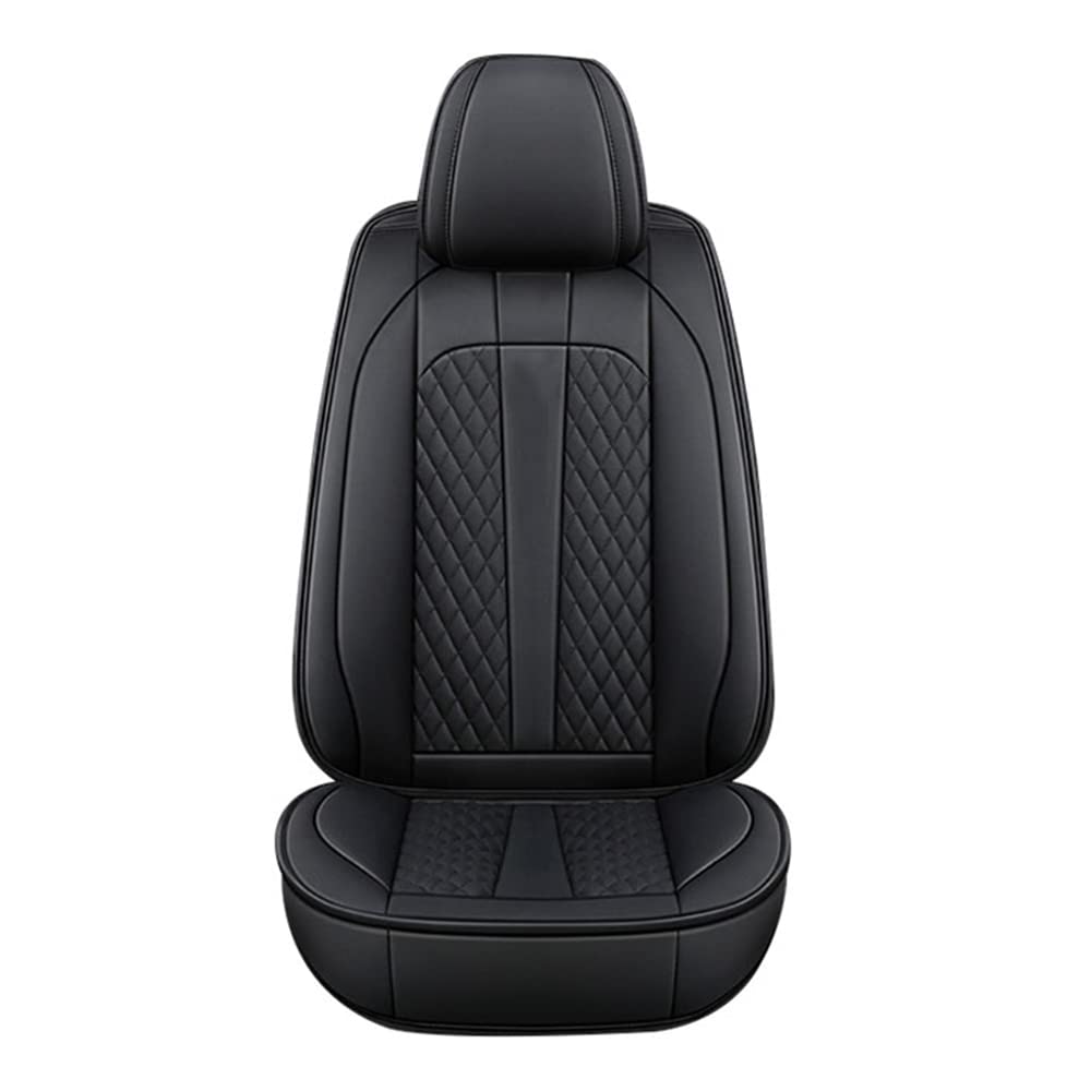 MAITE Premium Leather Car Seat Covers for Hyundai Ioniq EV 2017-2020 - 5-Seat Full Set with Headrests & Lumbar Support - Black Seat Protector for Comfort & Style - Perfect for Daily Commute, Road Trips & Family Protection