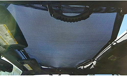 Jeep Wrangler JK JKU Unlimited Rubicon Sahara Sport Mesh Sun Shade Top Cover - UV Protection & Breathable Mesh for Off-Road & Summer Driving
