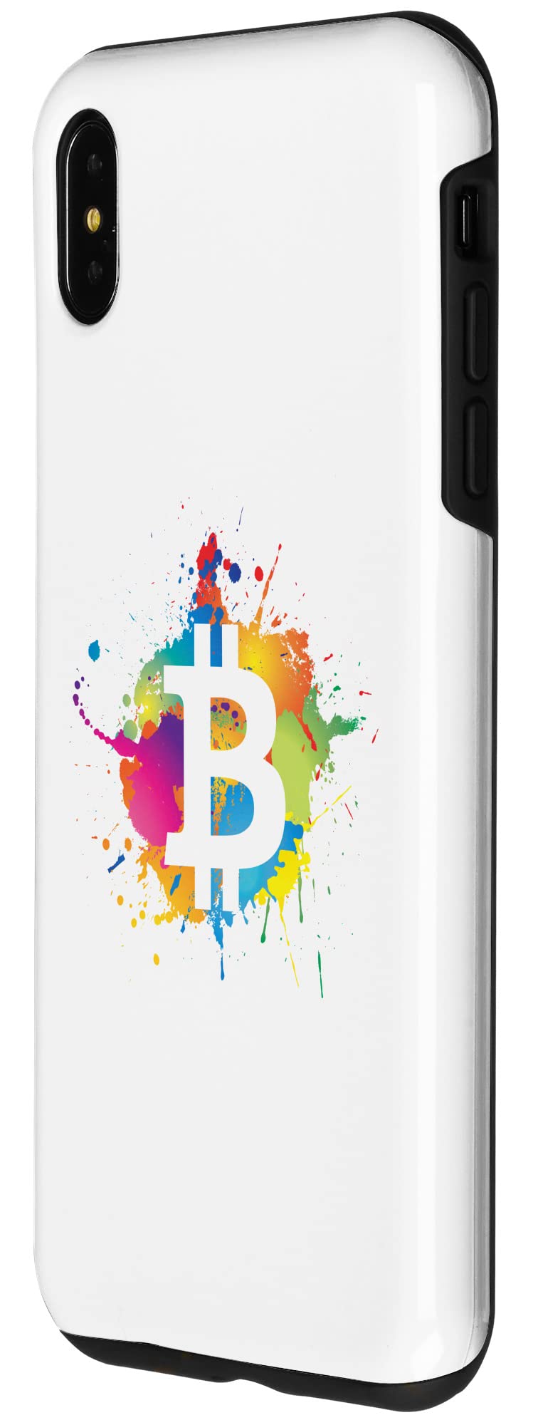 iPhone XS Max Case - Colorful Bitcoin Design - Durable Protective Cover for Everyday Use, Travel & Work