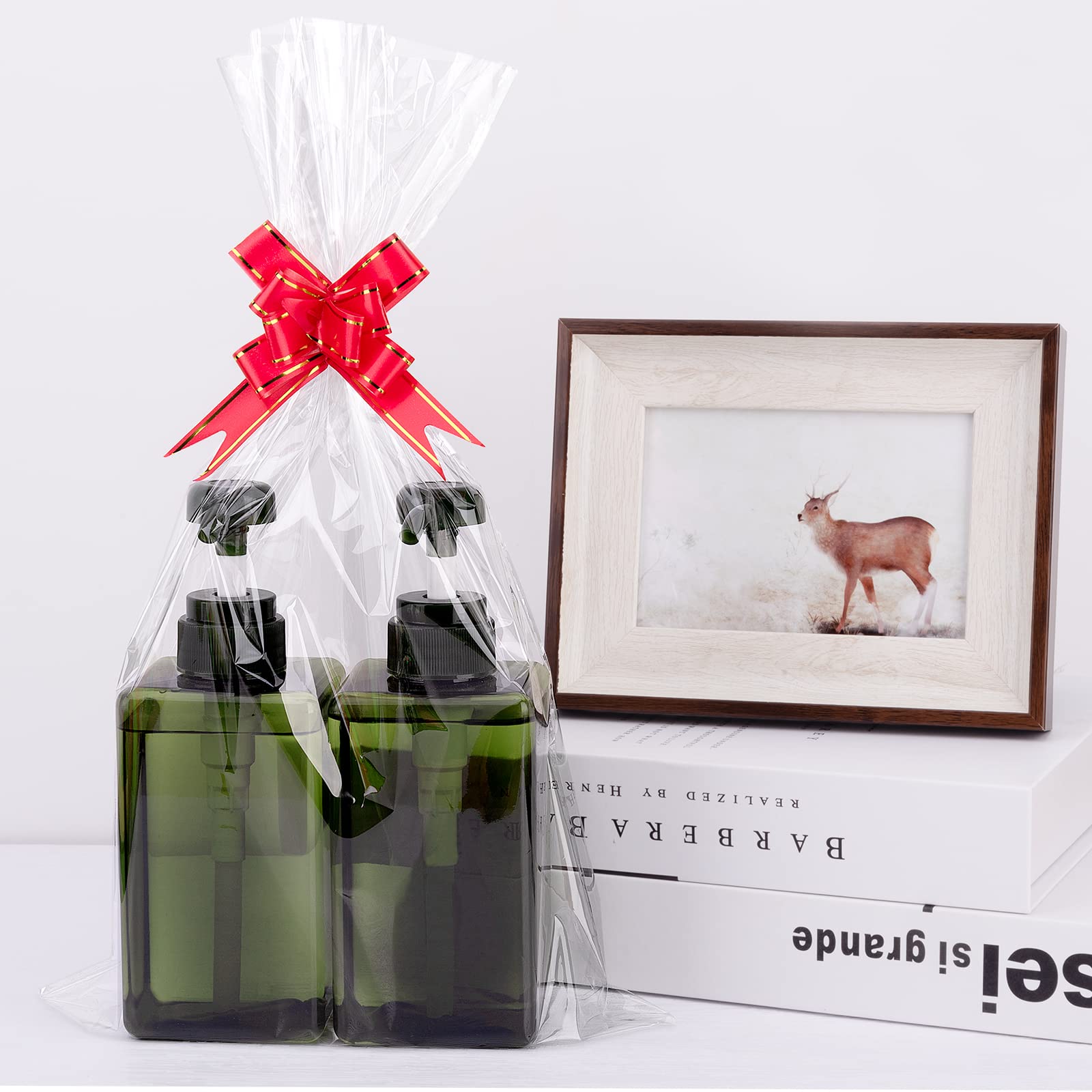 Awpeye 25 Pack Clear Cellophane Gift Bags - 2 Mil Thick Wide Opening for Mugs, Wine Bottles & Small Baskets - Perfect for Party Favors, Wedding Gifts & Holiday Packaging