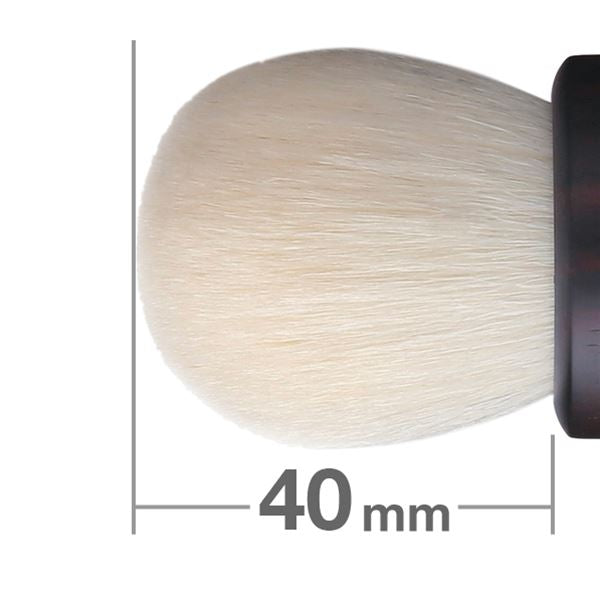 Premium Kokutan Kinoko Kabuki Style Makeup Brush - White (HC1240) for Flawless Foundation & Powder Application | Professional Japanese Beauty Tool for Daily Makeup & Travel