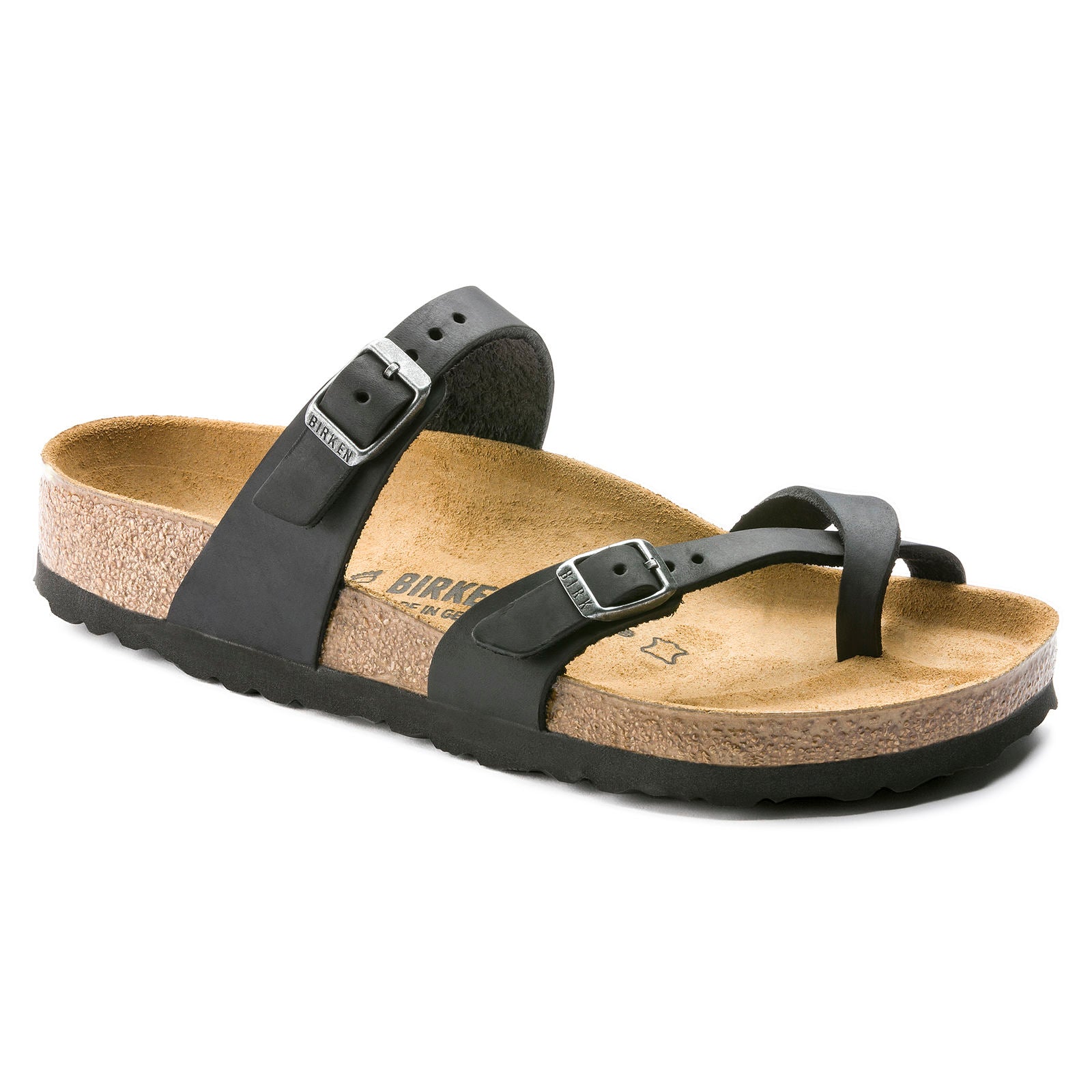Birkenstock Mayari Oiled Leather Sandals - Comfortable Women's Cork Footbed Sandals for Walking, Travel & Everyday Wear