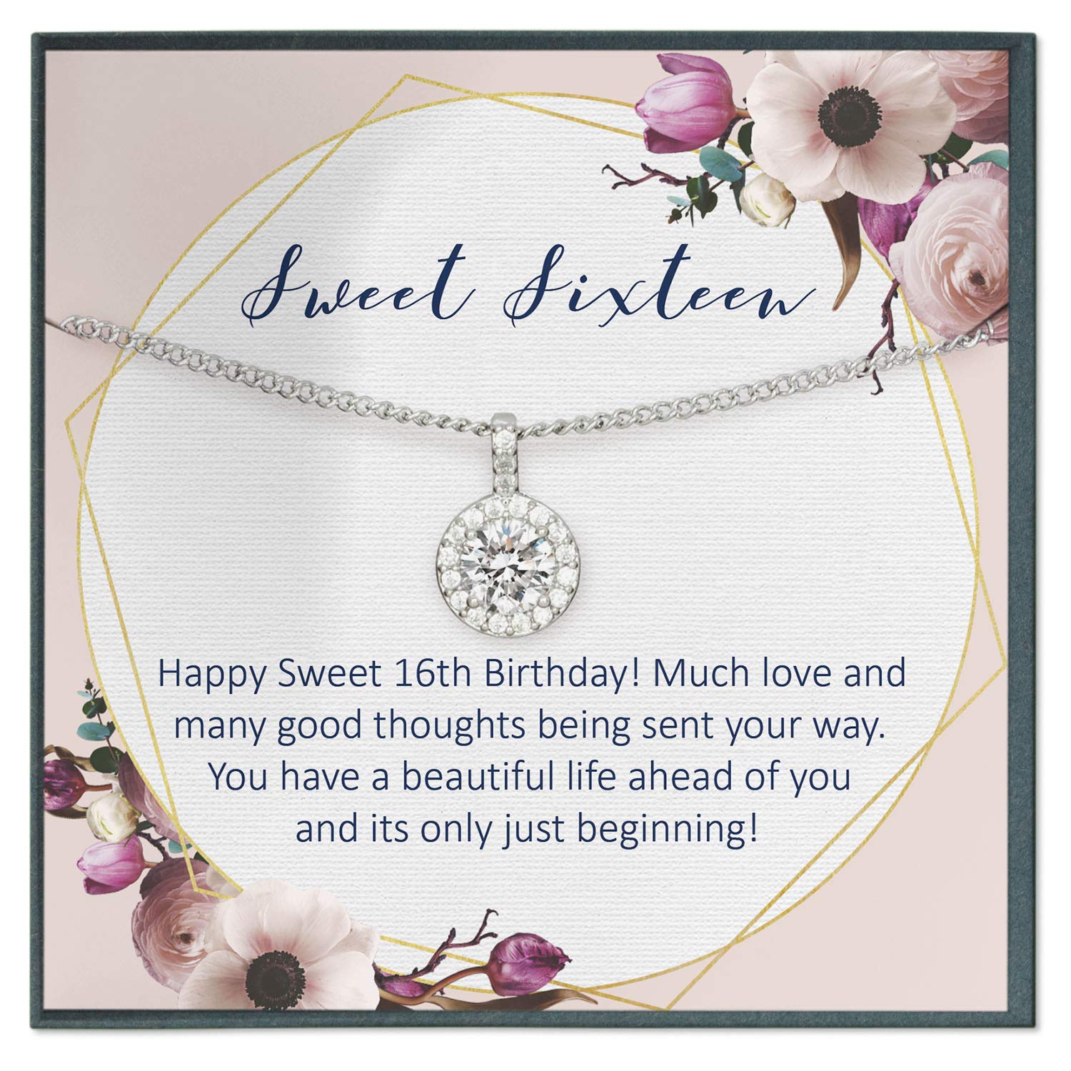 Grace of Pearl Sweet 16 Birthday Necklace - 16th Birthday Gift for Girls | Elegant Jewelry Present for Sweet Sixteen Celebrations, Parties & Special Occasions