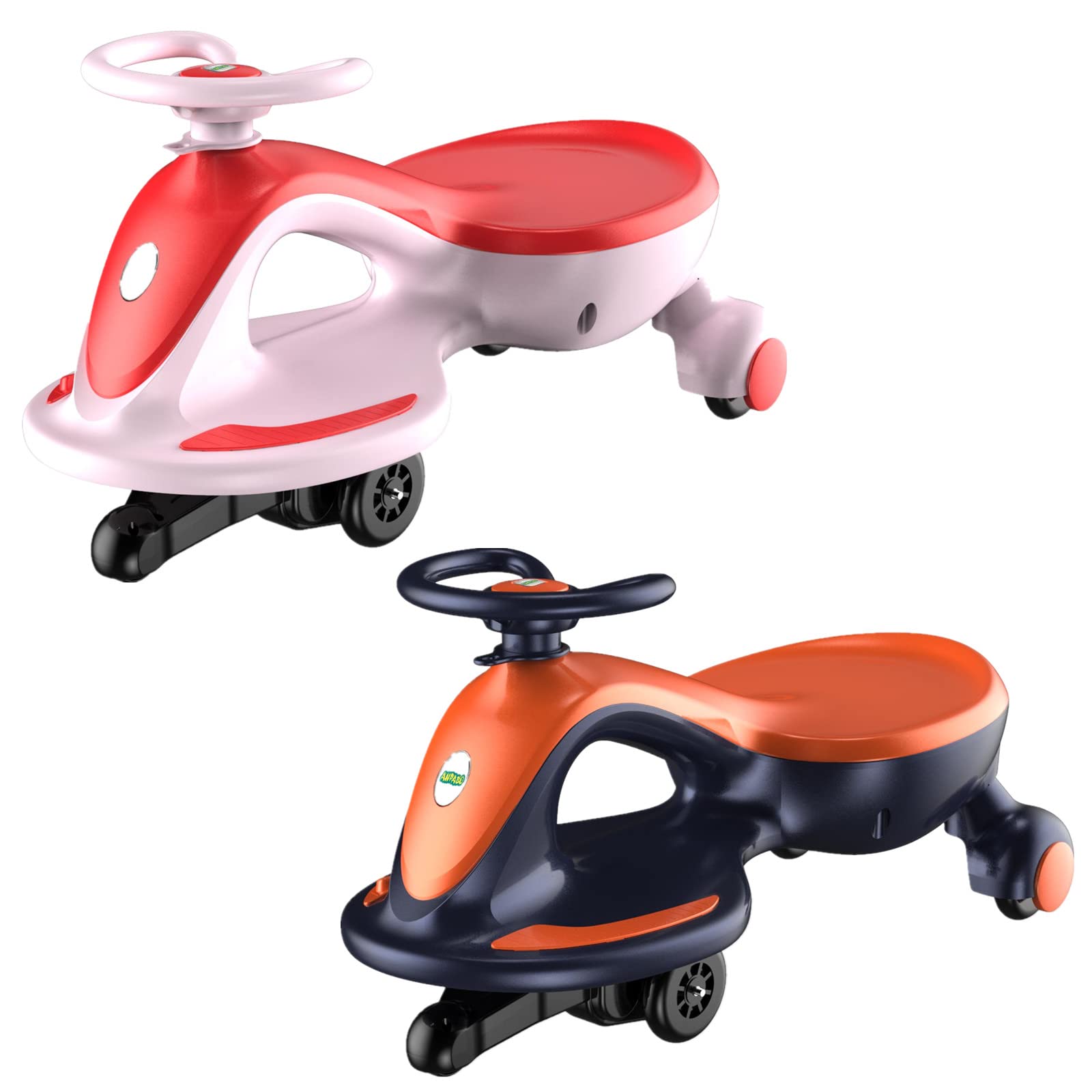 Electric Wiggle Car Ride-On Toy for Kids - 2 Pack Fun Wiggle Cars for Boys & Girls - Perfect for Indoor & Outdoor Play, Birthday Gifts & Family Fun Activities