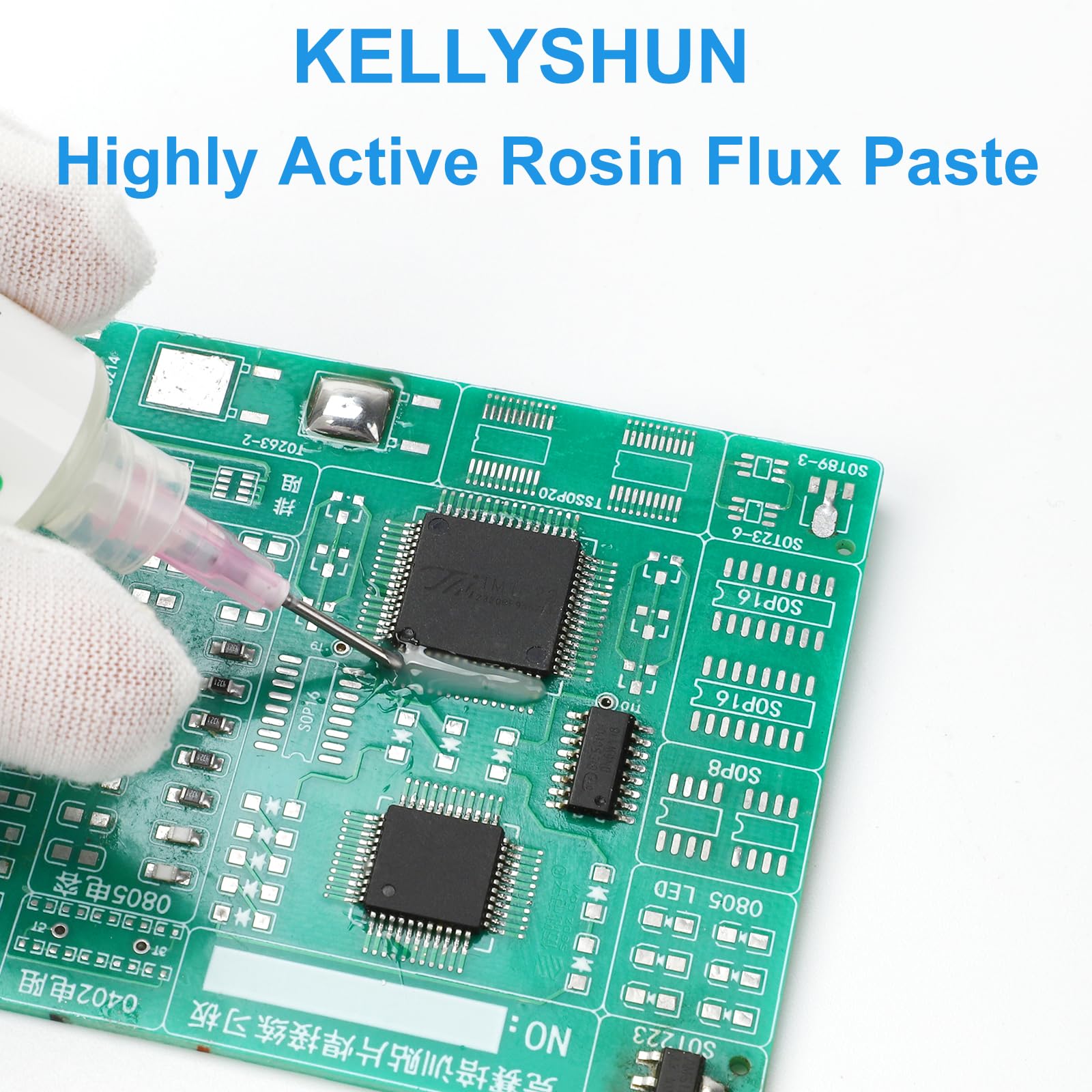 KL-558 No Clean Solder Flux Paste - 10CC/Bottle for Electronics Soldering | Ideal for Phone, BGA, SMD & PCB Repair | Perfect for DIY Projects, Circuit Board Maintenance & Electronic Component Assembly