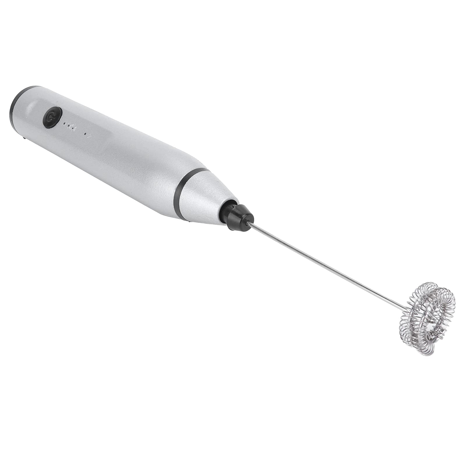 Electric Milk Frother & Hand Mixer - USB Rechargeable, Dual Whisk Egg Beater for Coffee, Baking, Cooking - Perfect for Home, Bakery & Restaurant Use (Silver)