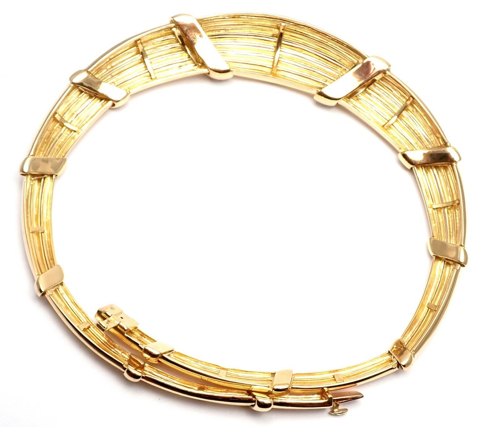 Authentic Van Cleef & Arpels 18K Yellow Gold Diamond Choker Necklace | Vintage Luxury Jewelry for Women | Perfect for Weddings, Anniversaries & Special Occasions
