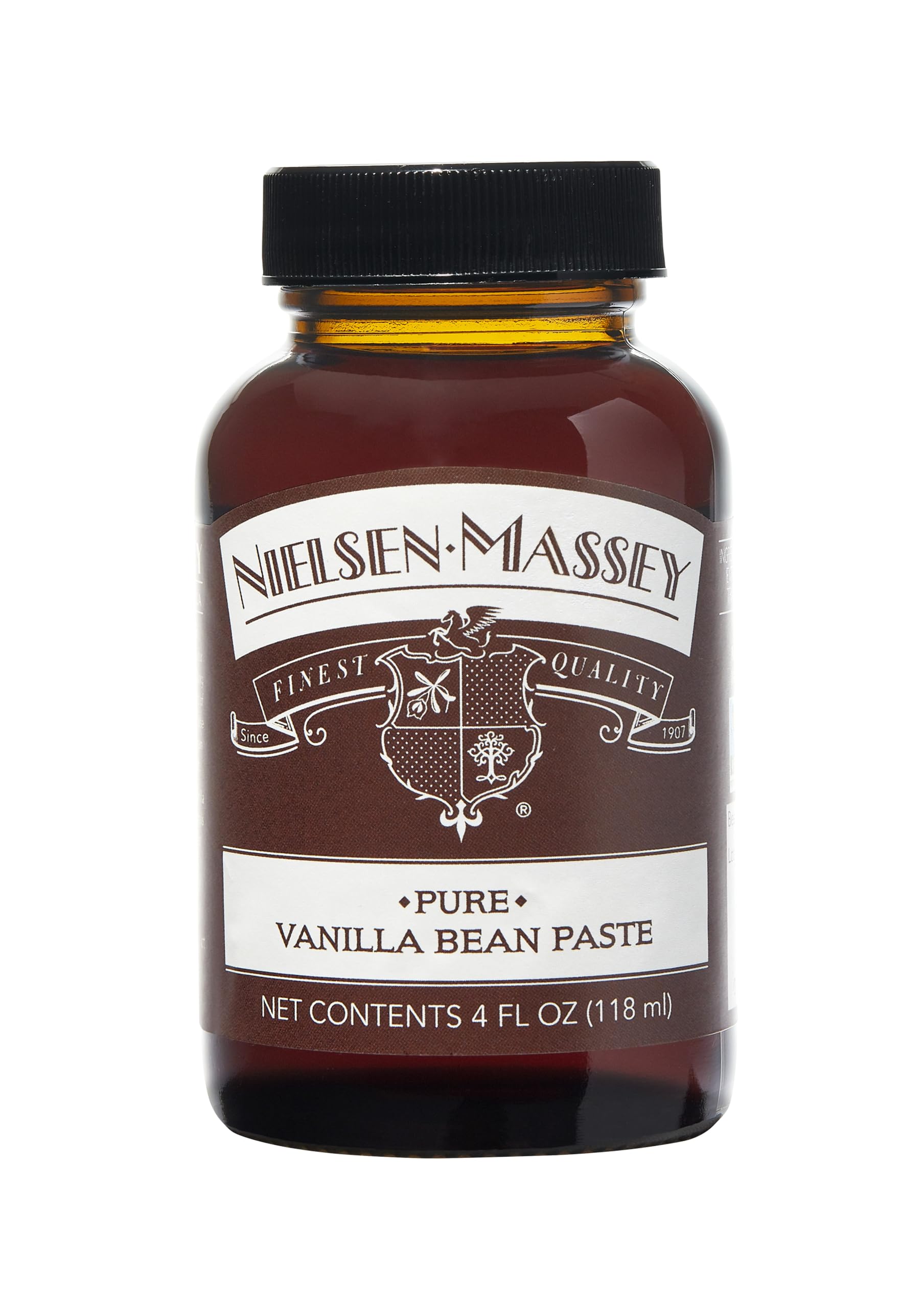 Nielsen-Massey Pure Vanilla Bean Paste - 4 Ounce Jar for Baking, Cooking & Desserts | Perfect for Cakes, Cookies, Ice Cream & More