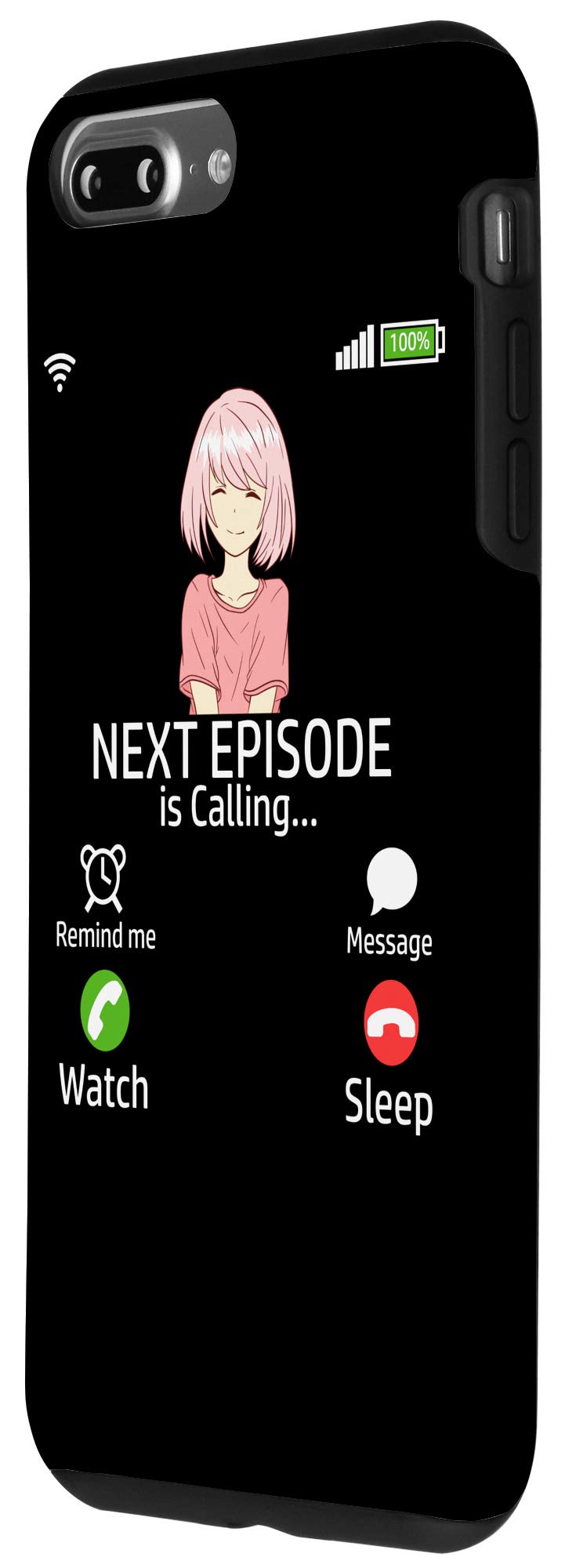 Premium Anime Manga Phone Case for iPhone 7 Plus/8 Plus - Otaku Cosplay Design with Senpai Theme | Perfect for Anime Conventions, Daily Use & Gift for Manga Fans