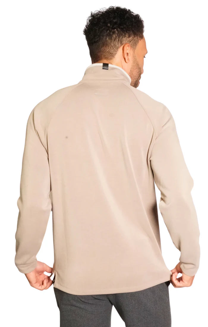 Fundamental Coast Timberwolf 1/2 Zip Fleece Pullover - Warm & Stylish Men's Quarter-Zip Sweatshirt for Outdoor Hiking, Camping & Casual Wear