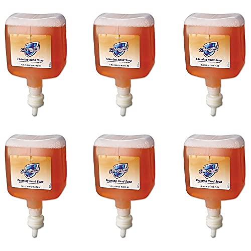 Refillable Foaming Hand Soap Cartridge - 6 Pack (40.5 oz Each) | Antibacterial Bathroom & Kitchen Hand Wash with Pleasant Scent | Gentle Yet Effective Daily Hand Cleanser for Soap Dispensers | Perfect for Homes, Offices, and Public Restrooms