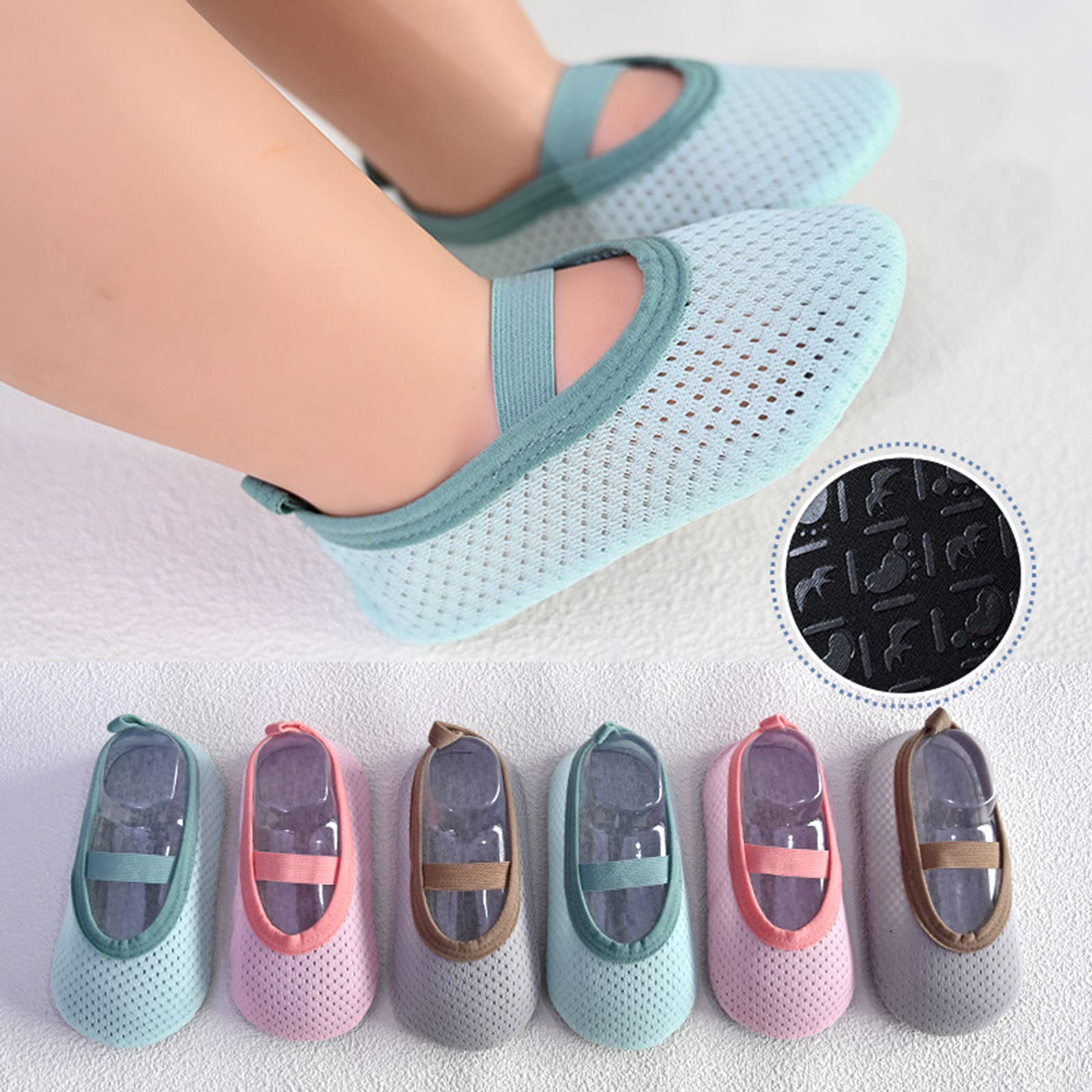 **Quick Dry Kids Water Shoes - Non-Slip Barefoot Swim Shoes for Toddler Boys & Girls, Solid Color Beach Aqua Socks for Pool, Beach, and Water Play**
