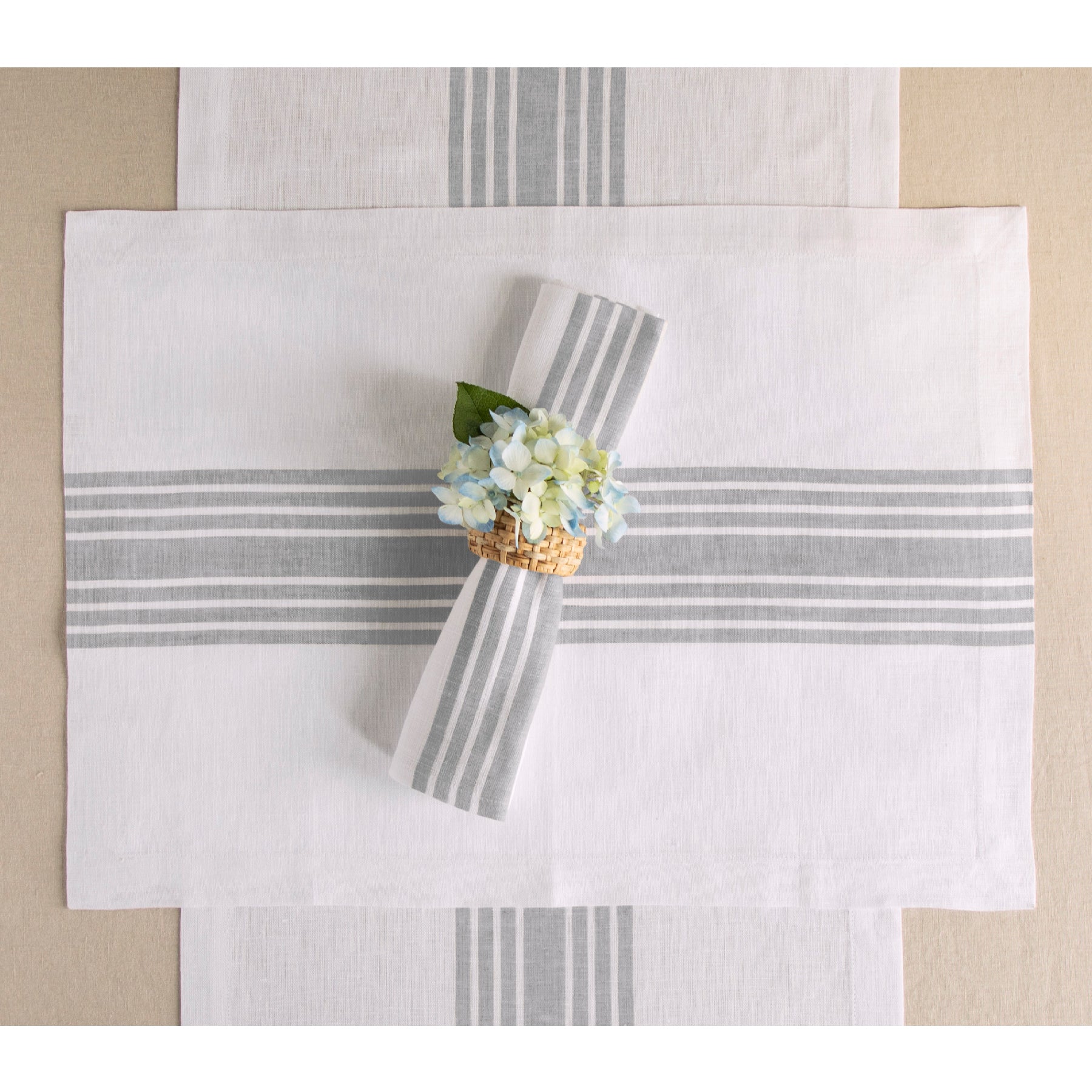 Farmhouse Style Placemats Set of 4 - Rustic Cotton Table Mats for Dining Room, Kitchen & Holiday Decor - Perfect for Thanksgiving, Christmas & Everyday Use