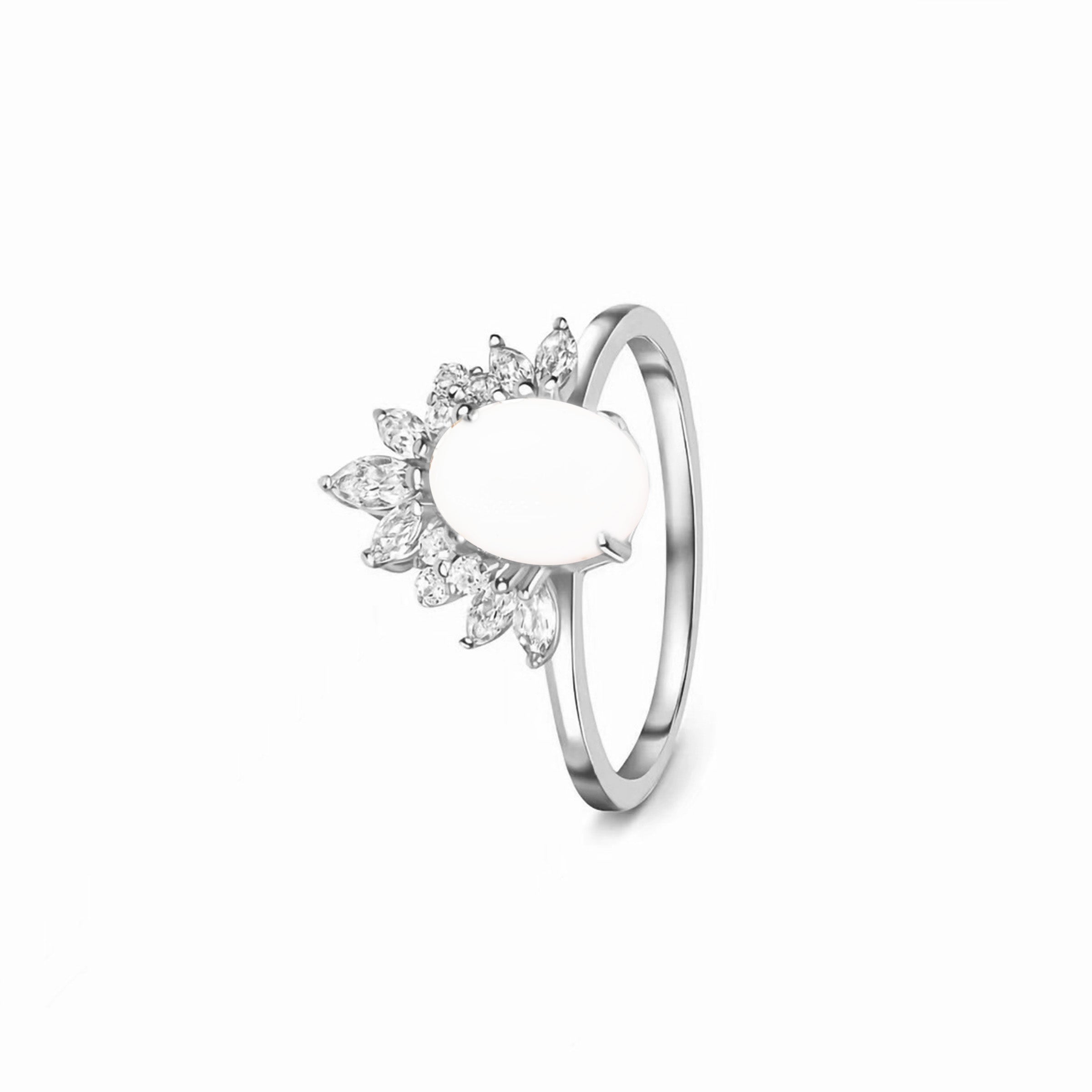 Radiant Crown Breastmilk Ring - Elegant Keepsake Jewelry for Moms | Perfect for Breastfeeding Mothers, Baby Showers & Mother's Day Gifts