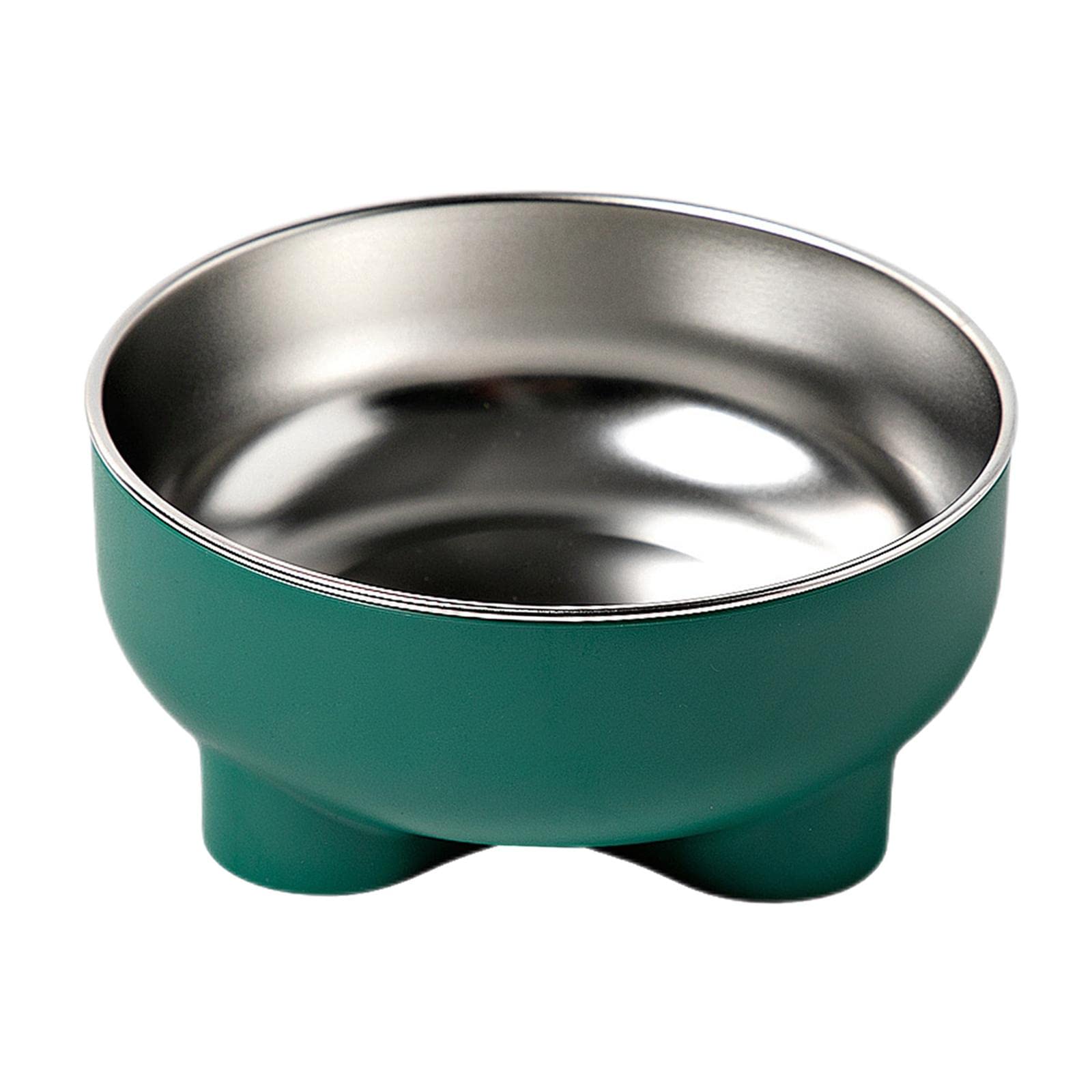 **Enakshi Medium Dog Bowl - Non-Slip Pet Food Dish for Dogs & Cats, Green | Durable Feeding Container for Home, Travel & Outdoor Use | Pet Supplies, Dog & Cat Bowls**