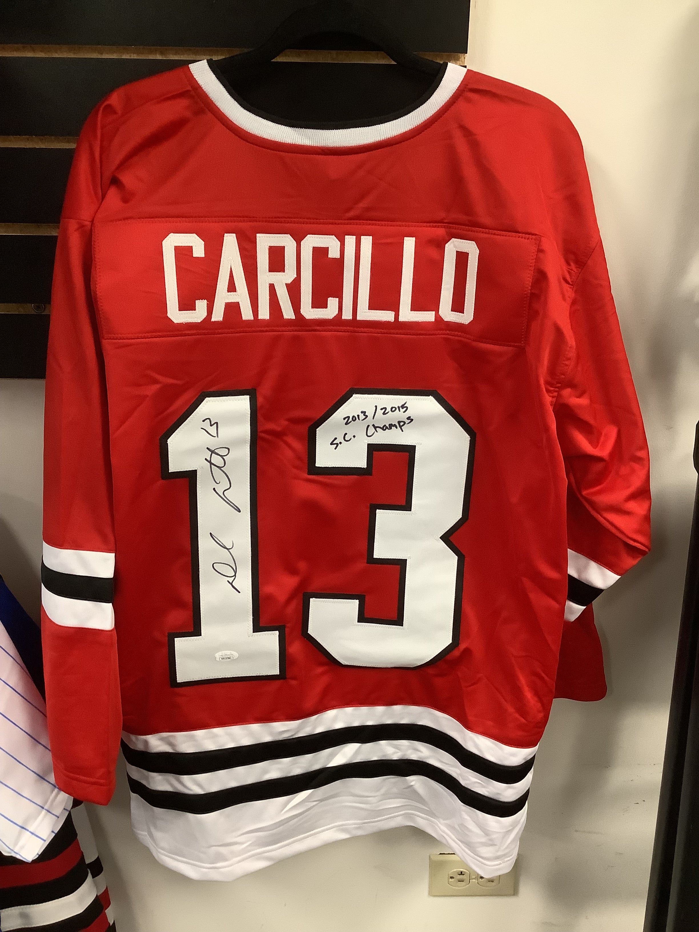Daniel Carcillo Autographed Chicago Blackhawks Jersey with COA - Perfect for Hockey Fans, Collectors, and Sports Memorabilia Displays