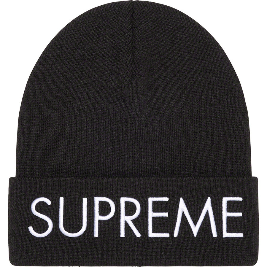SUPREME 22FW CAPITAL BEANIE - Winter Knit Hat for Men & Women - Warm Fleece Lined Skull Cap - Perfect for Outdoor Activities, Skiing, and Streetwear Fashion